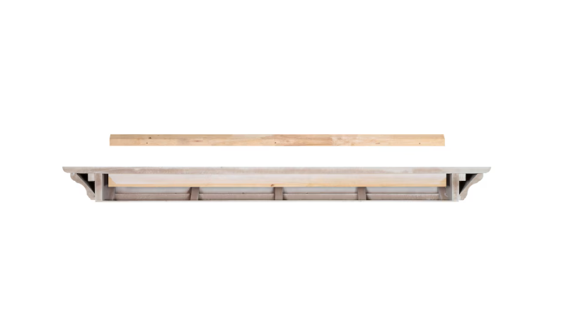 Pearl Mantels The Crestwood Mantel Shelf MDF White Paint