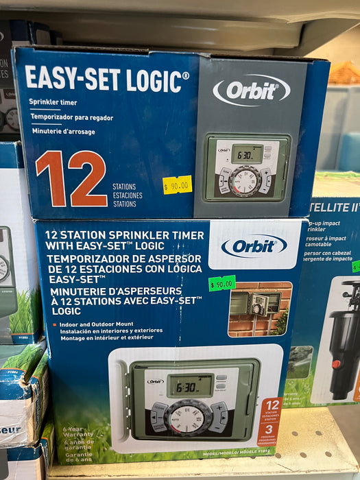 Orbit 12 Station Sprinkler Timer with Easy-Set Logic (new)