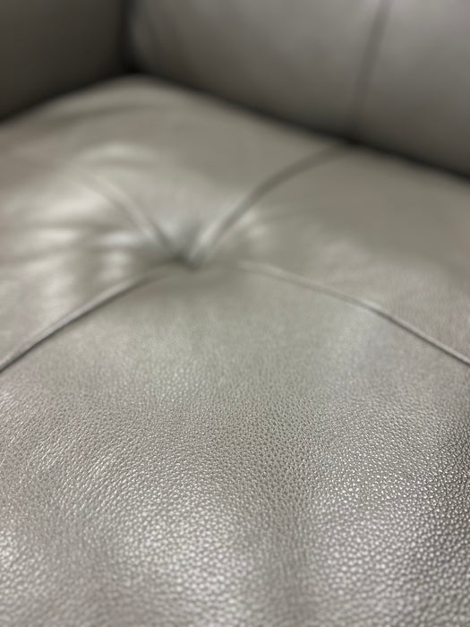 Grey Leather Armchair