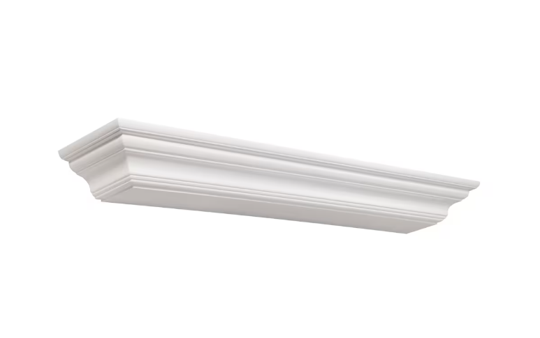 Pearl Mantels The Crestwood Mantel Shelf MDF White Paint