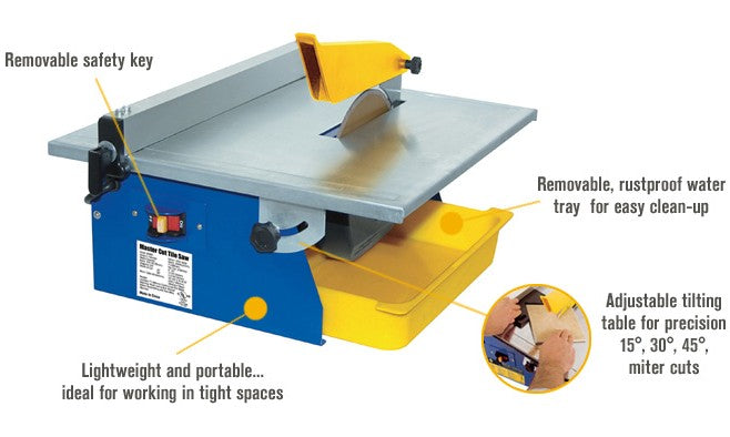 QEP Master Cut 7 in. Portable Tile Saw (used)