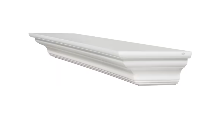 Pearl Mantels The Crestwood Mantel Shelf MDF White Paint
