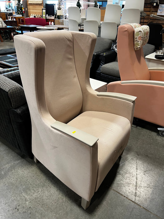 Dusty Pink Wingback Chair (used)