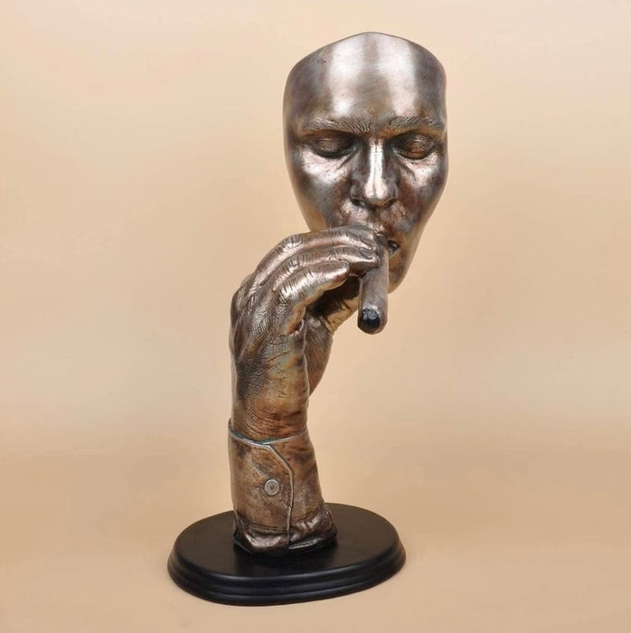 John Cutrone Smoking Cigarette Statue
