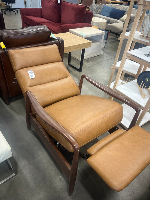 Camel Brown Leather Recliner