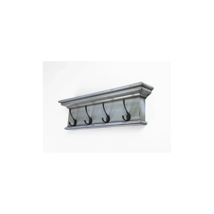 Halifax Black 4-Hook Wall Mounted Coat Rack (NEW)