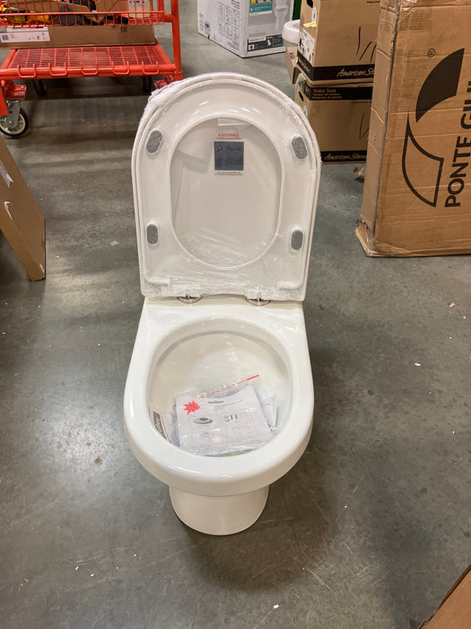 DeerValley Liberty 12 in. Rough In 1-Piece 1.1/1.6 GPF Dual Flush Round Toilet in White (new)