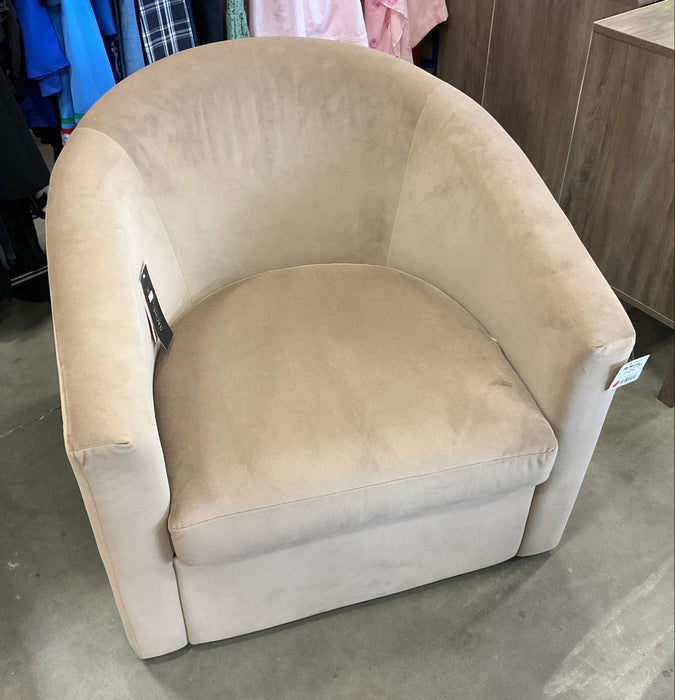 Comfortable Beige Oversized Accent Chair