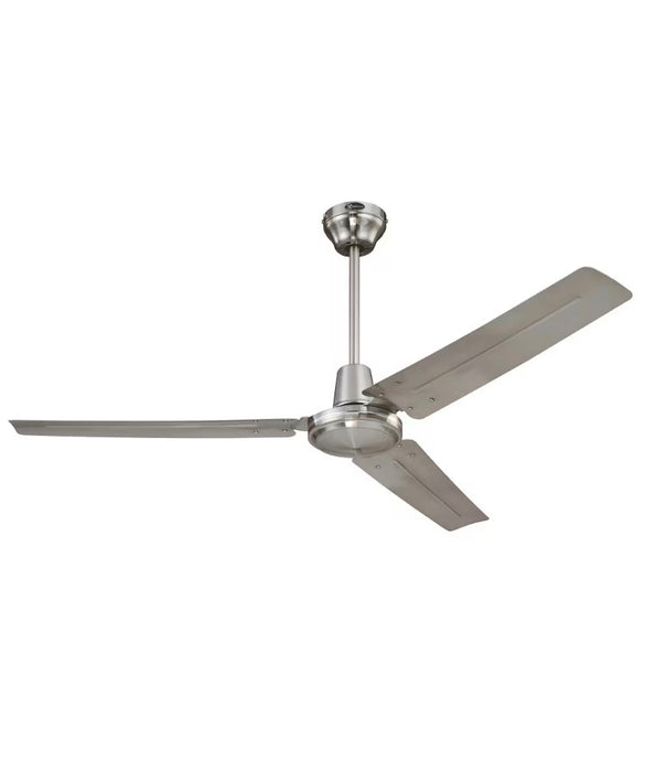 Westinghouse Jax 56-inch Industrial-Style Indoor Ceiling Fan With A Brushed Nickel Finish
