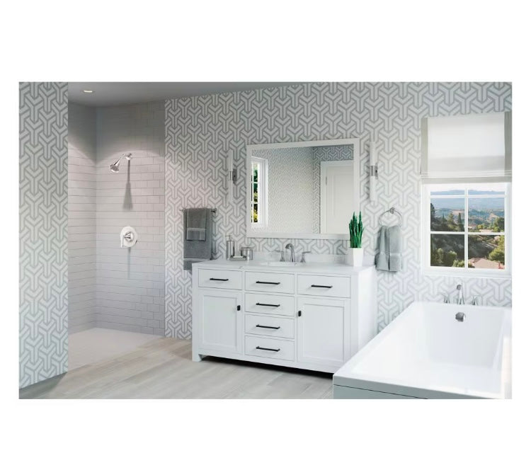 Pfister Weller Single Handle Round Wall Mount Tub and Shower Faucet Kit with Rain Shower Head in Chrome (Valve Not Incl.) New*