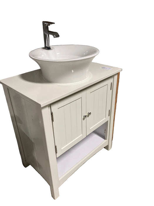 Vanity with sink + Faucet (used)