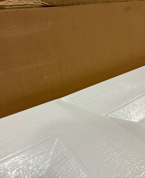Clopay 9 ft. X 7 ft. Steel Non-Insulated White Garage Door (Damaged)