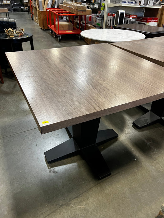 Square Veneer and Metal Table (used)