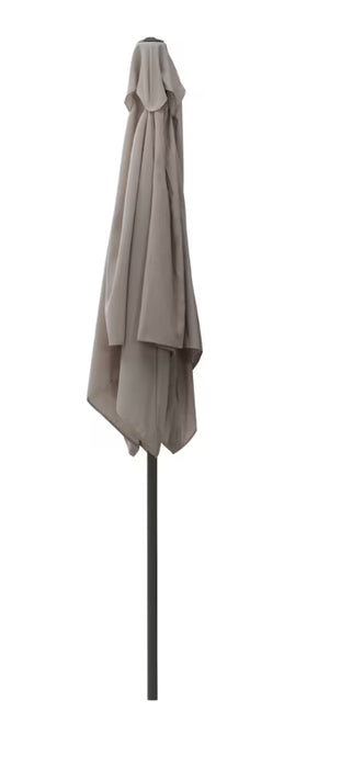 Corliving 9ft Square Sand Grey Tilting Patio Umbrella (New)