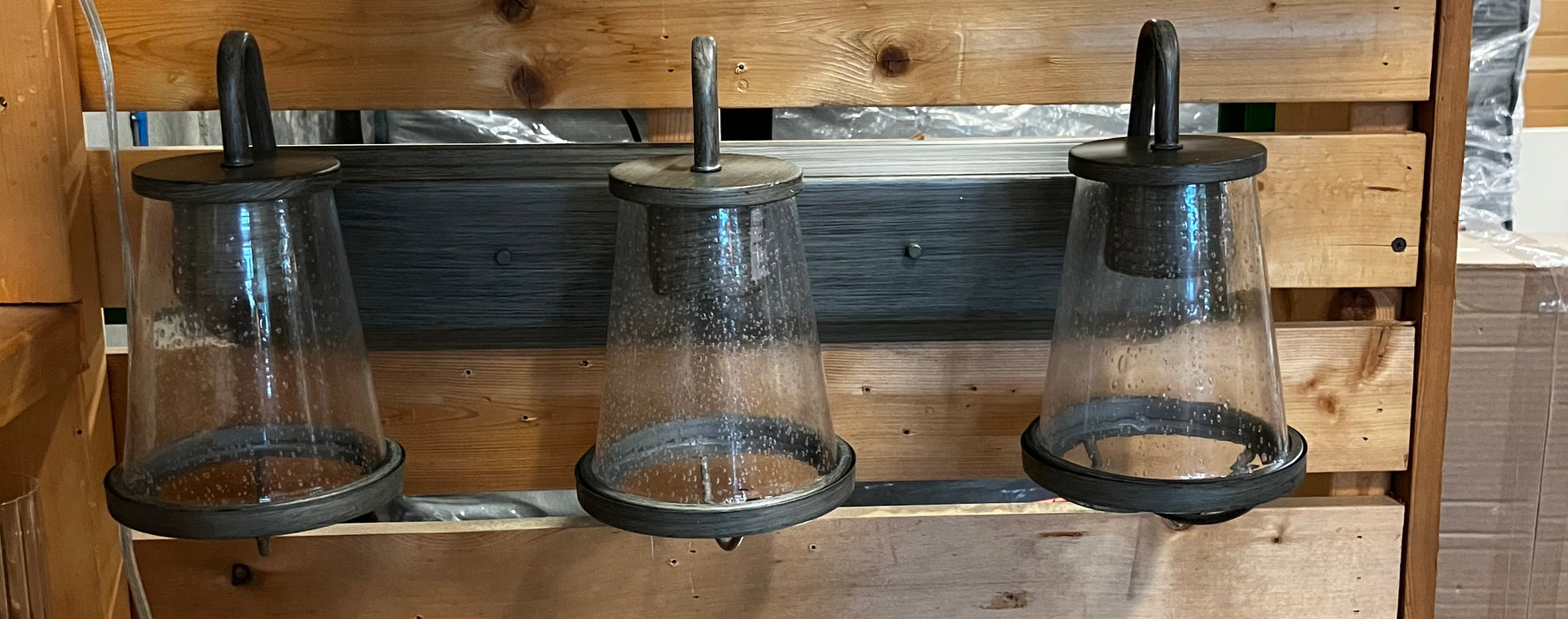 Designers Fountain 3-Light Weathered-iron Incandescent Bath Light (New)