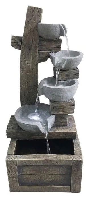 Angelo Décor Scala 26-inch H Fountain with Energy Efficient Pump and LED Lights
