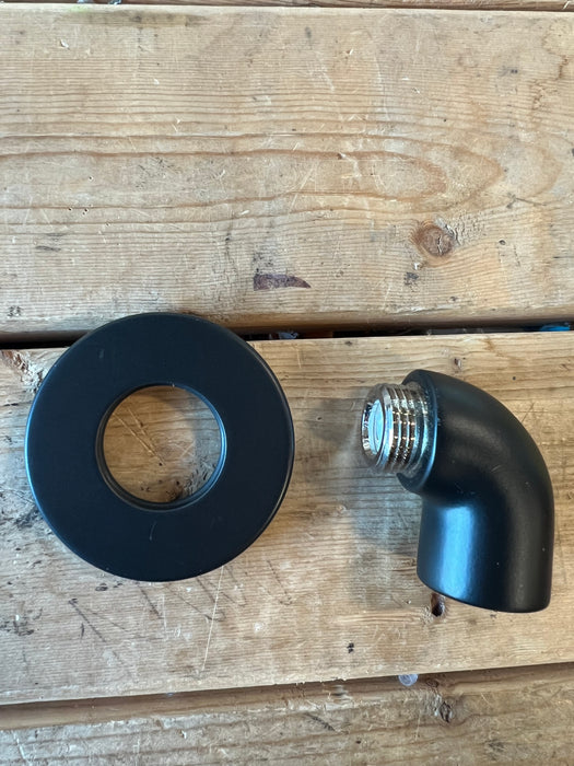 KOHLER Purist Wall-Mount Supply Elbow with Check Valve in Matte Black (new)