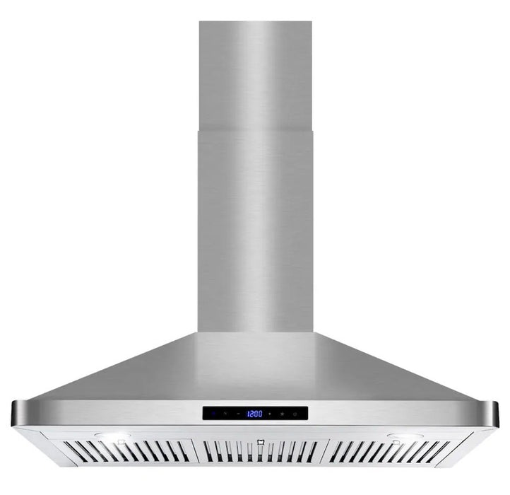 Cosmo 36 in. Vista Collection Ducted Wall Mount Range Hood, Touch Controls, Stainless Steel (new)