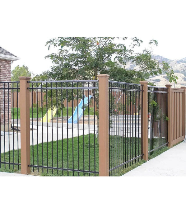 Trex Fencing 9' Composite Line Post w/ Cap (6-Pack) Saddle Brown (new)