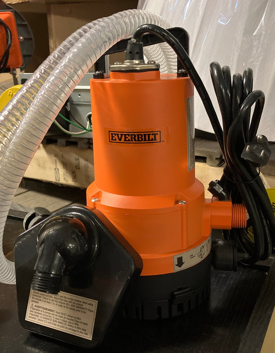 Everbilt 1/4 HP 2-in-1 Utility Pump(New)