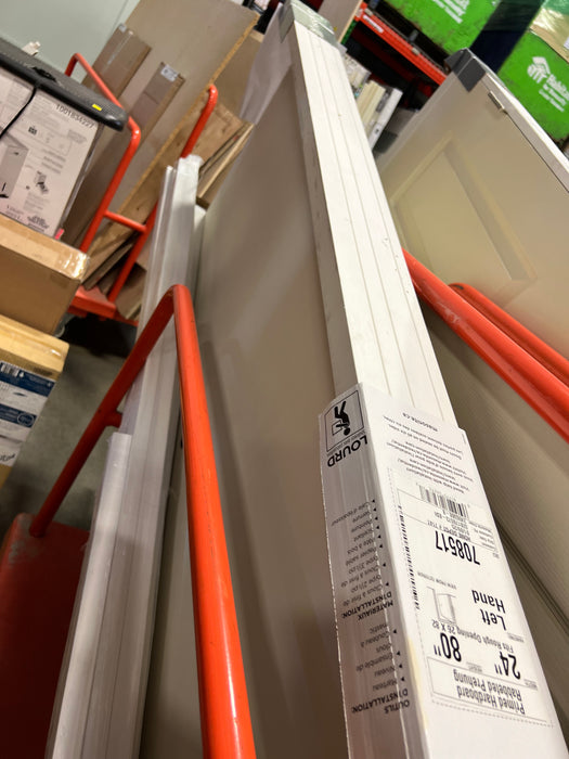Masonite 24-inch x 80-inch x 4 9/16-inch RAB Flush Hollow Core Single Prehung Interior Door LH (NH)As Is Damaged (new)