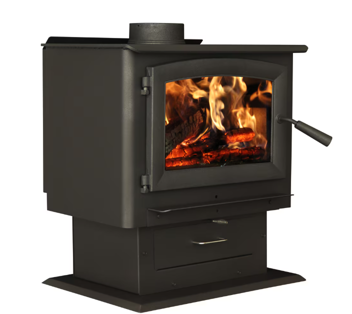 US Stove 2,000 Sq. Ft. Pedestal Wood Stove