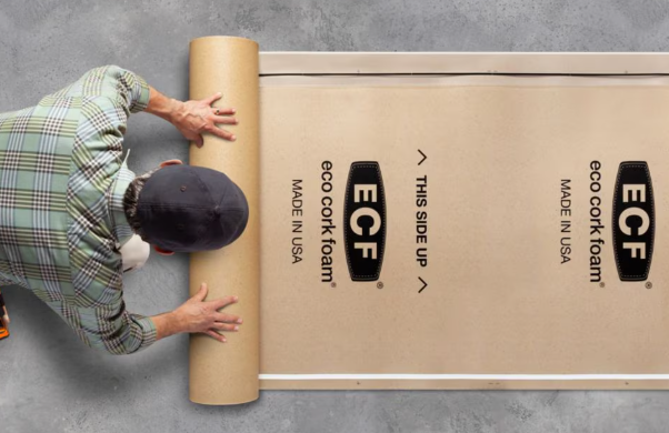 Eco Cork Foam 100 sq. ft. 40 in. x 30 ft. x 3.2 mm Waterproof Premium Plus 10-in-1 Underlayment-Vinyl Plank, Laminate, Engineered Wood