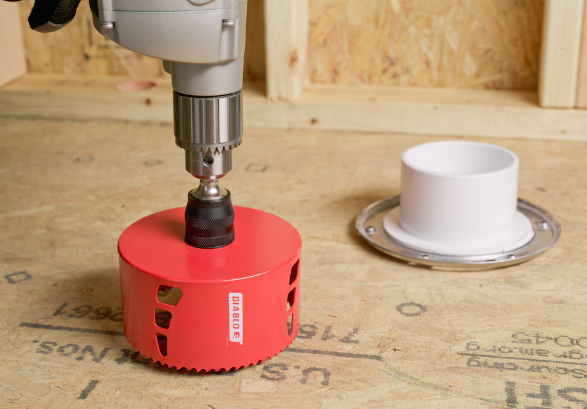 Diablo 4 1/8-Inch Bi-Metal Hole Saw with 2-3/8 in. Cutting Depth for Wood/Metal Cutting (used)