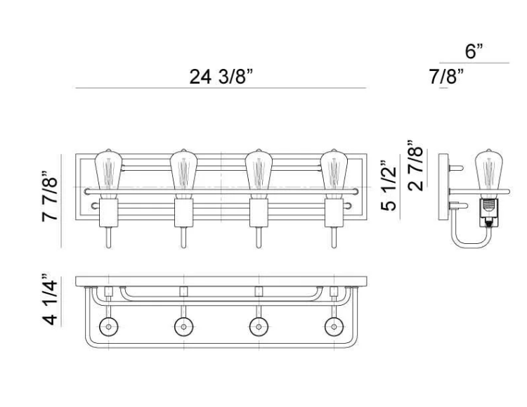 Napa 24 Inch Wall Sconce