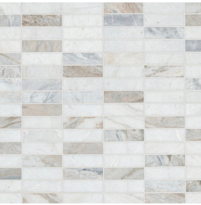 MSI Stone ULC Aurea Gold 11.26-inch x 12-inch x 6mm Honed Marble Mosaic Wall Tile (0.94 sq. ft./Each) (New)