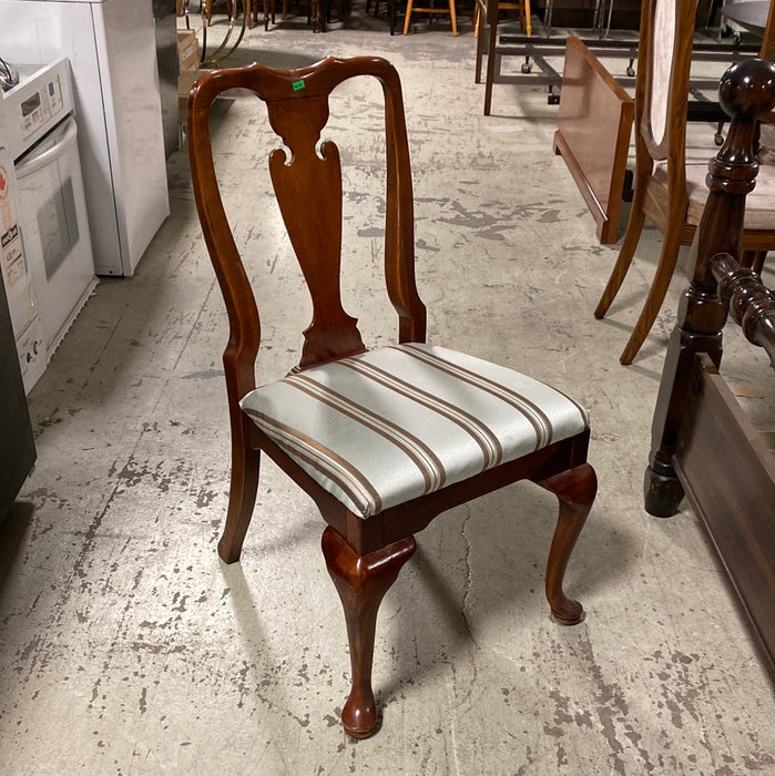 Dining Chair with Pale Stripe Cushion