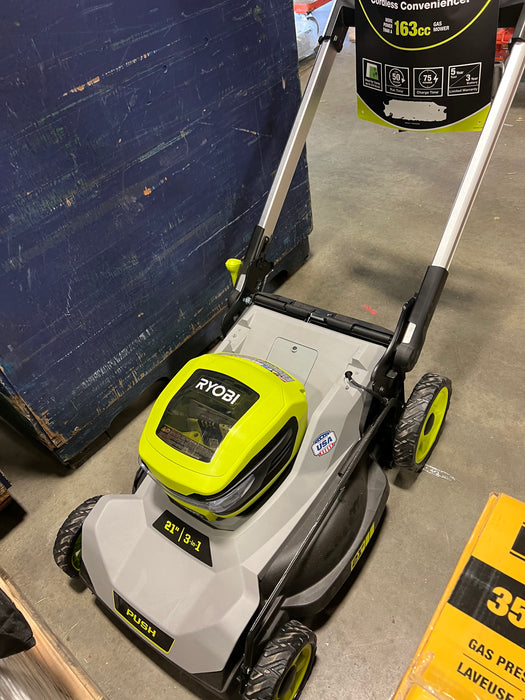 RYOBI 40V HP Brushless 21 in. Cordless Battery Push Lawn Mower (floor model, tool only, no bag)