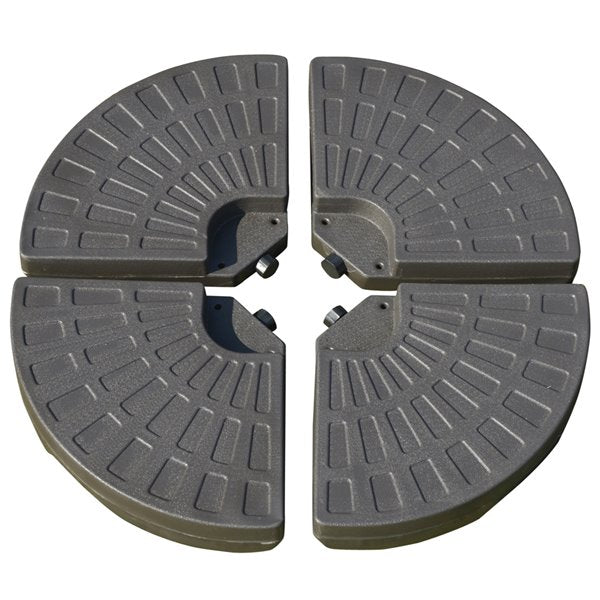 Outsunny 4pc Patio Umbrella Circular Base (new)