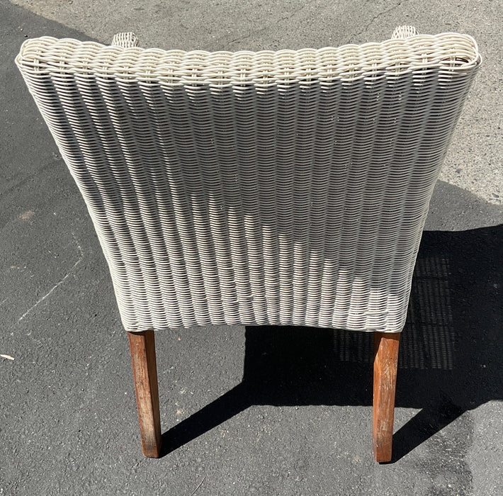 White Rattan Chair (Used)
