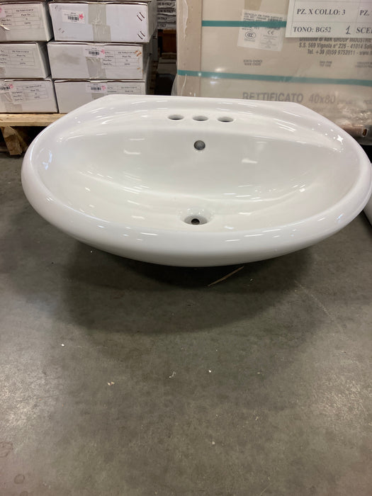 White Pedestal Sink (Used)