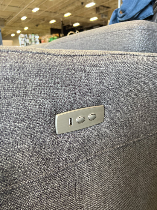 Left Chaise Grey Tweed Sectional