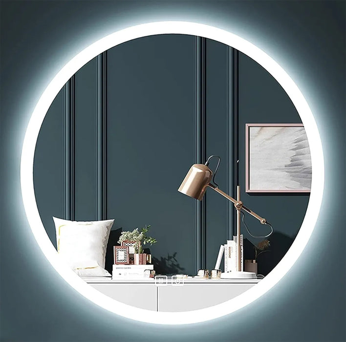 36" Round Mirror with Integrated LED Light