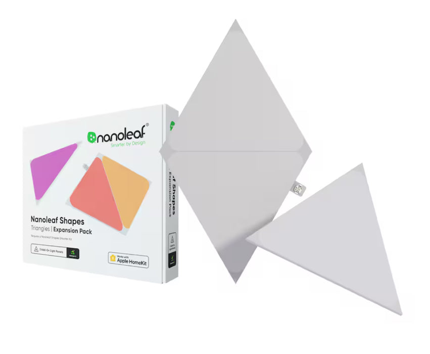 Nanoleaf Shapes - Triangles Multicolor LED Wall Panels Smart Light Expansion Kit 3 pack (New)