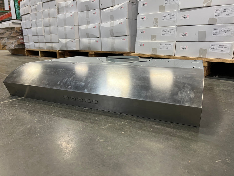 Broan 30-Inch Under Cabinet Range Hood, ENERGY STAR, 350 Max Blower CFM, Stainless Steel (floor model)