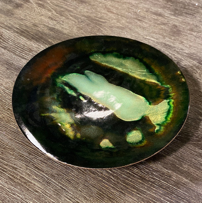 Glazed Copper Dish