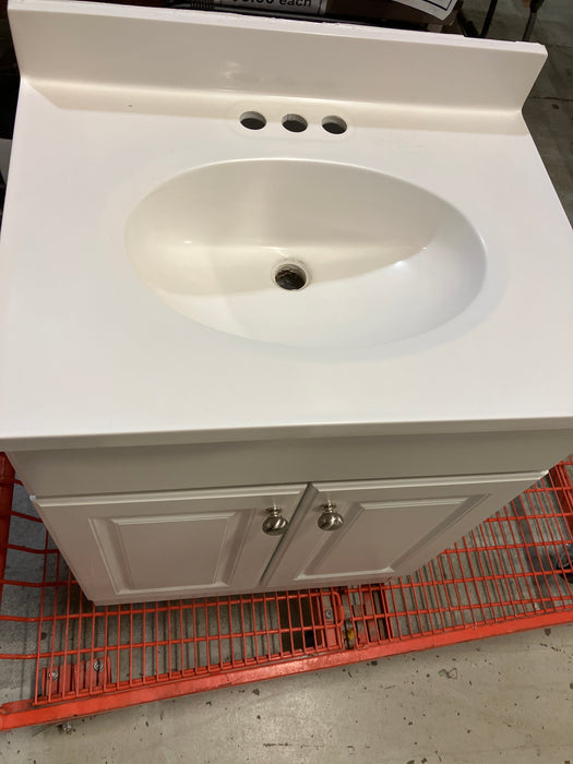 24” White Bathroom Vanity (Used)