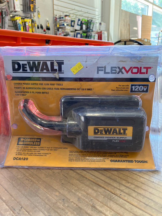 DeWalt Flexvolt 120V Corded Power Supply (new)