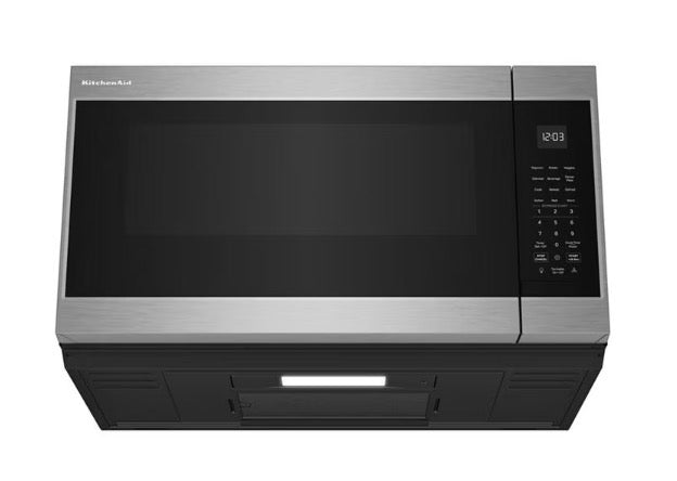 KitchenAid 30 in. 1.9 cu. ft. Over the Range Microwave in PrintShield Stainless with Sensor Cooking (out of box) (new)