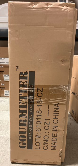 Arcticstone 36" Solid Surface White Stone Apron-Front Single Bowl Farmhouse Kitchen Sink , Matte White (New)