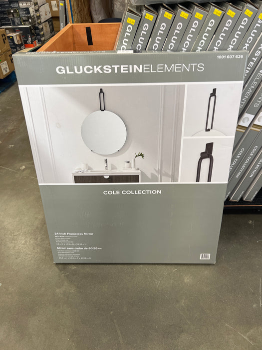 Gluckstein Cole Collection 24” Round Frameless Mirror (new)
