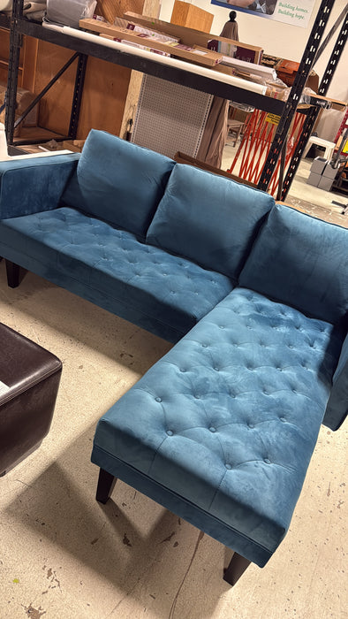 Blue Sectional (Slightly Used)