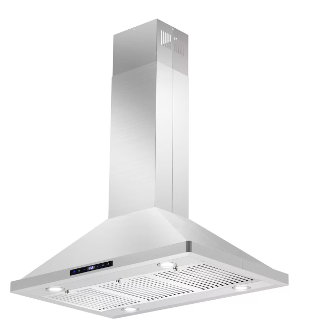 36 in. Lumin Collection Ducted Island Range Hood