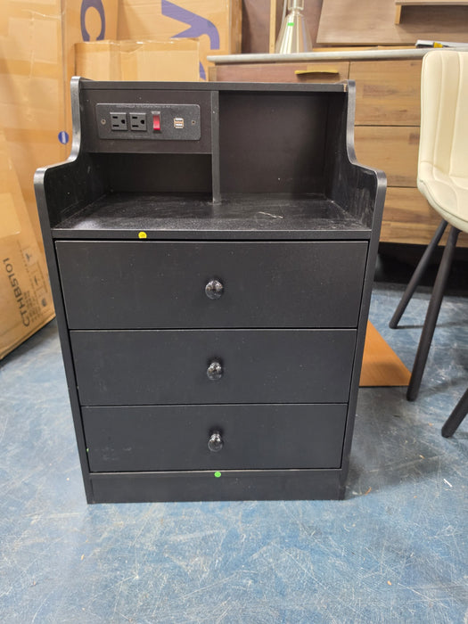 Akke 3 - Drawer Nightstand - Colour Black - DJ502512_2
