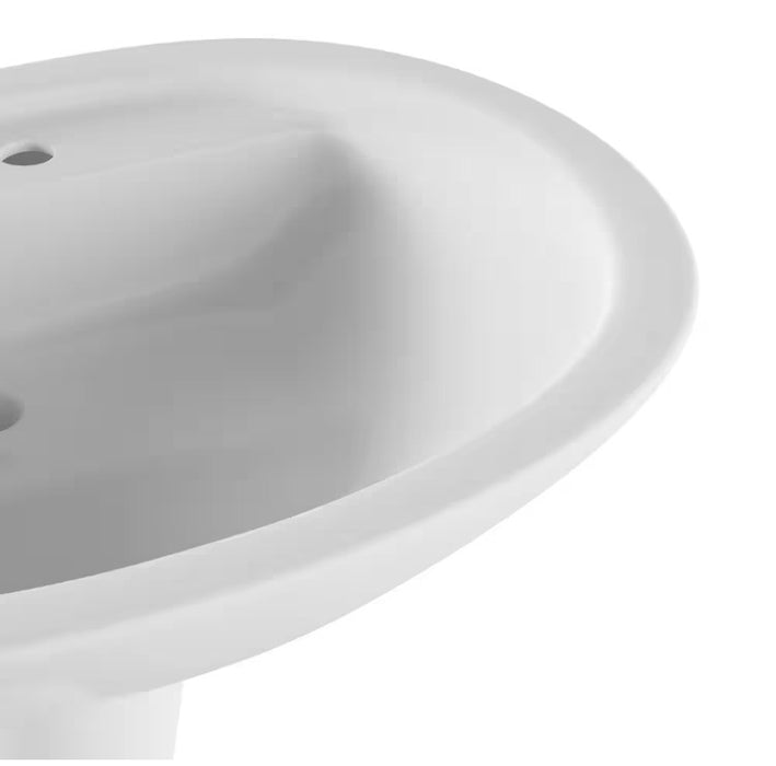 Pedestal Sink and Leg in White (new)
