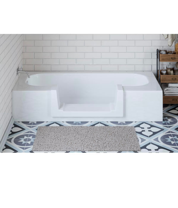 Quick Tub Wide Walk-Thru Insert Bathtub Conversion System in White (new)